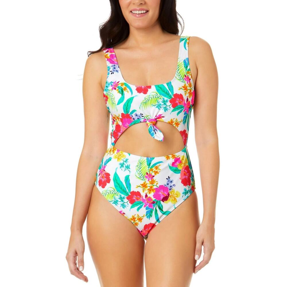 NWT Salt + Cove Cut-Out Floral One Piece Swim Bathing Suit Women's Size XL